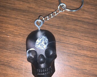 Black Skull Keychain 3