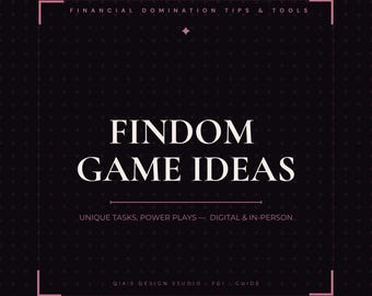 Einzigartige FINDOM GAME Ideen - Digitaler Download PDF - Engage Subs und Verbesserung der Domination-Femdom