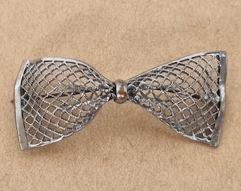 Broche Vintage Années 30-40 - Métal Argenté - Origine France - Occasion