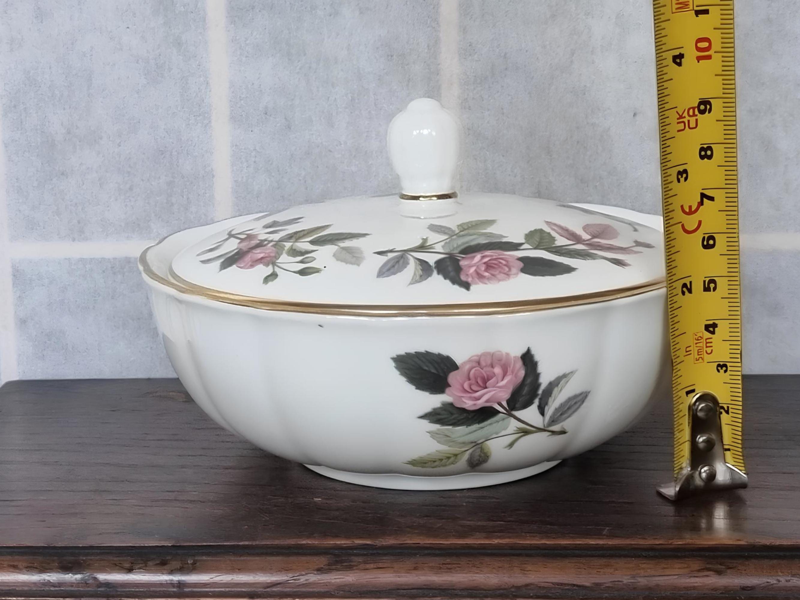 Wedgwood Trinket Box Hathaway Rose | Vintage Fine Bone China