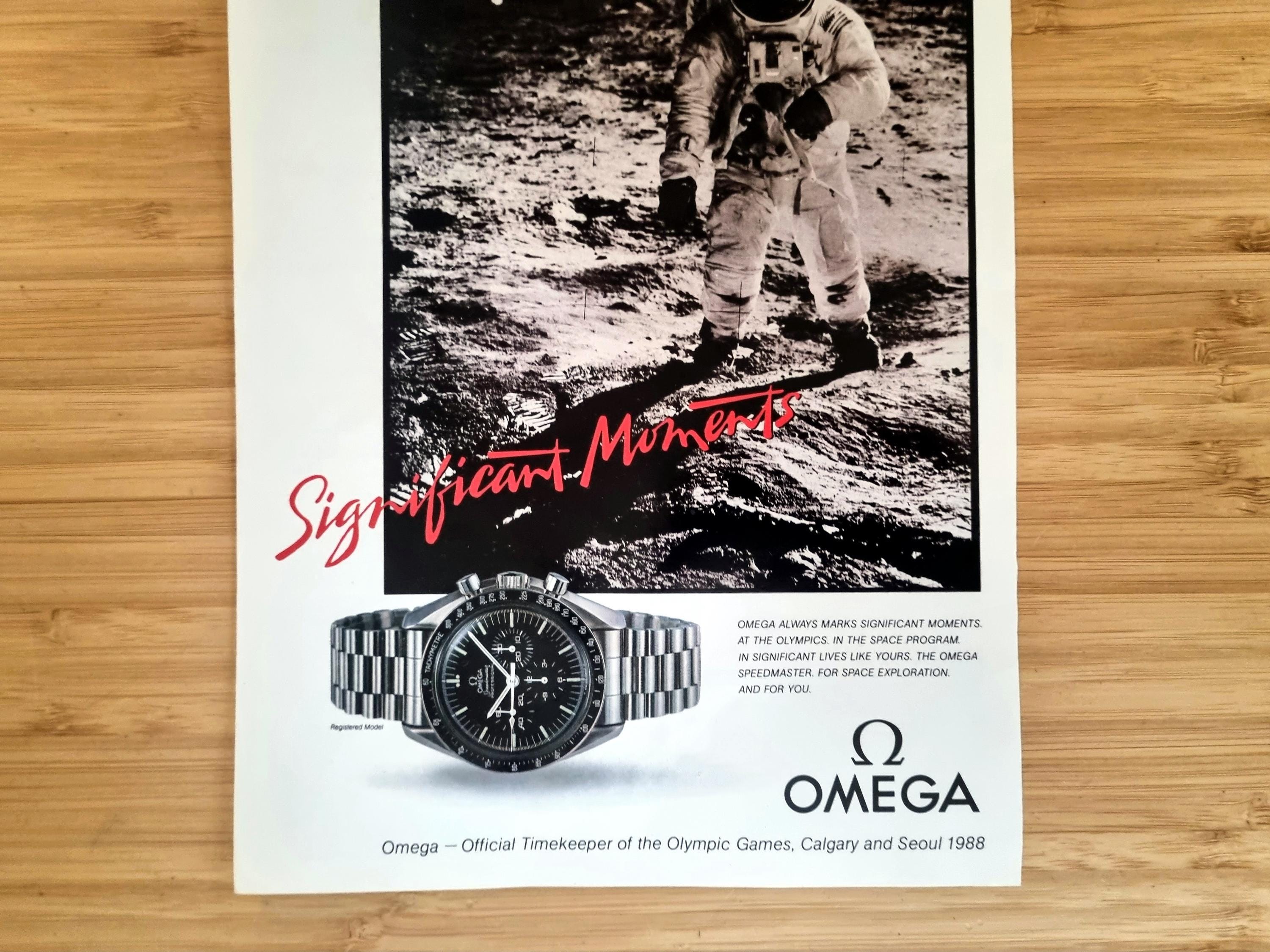 OMEGA The Moon Watch アクリルパネル　非売品 Original Omega Speedmaster 