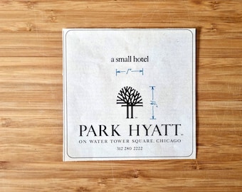 1980s Hotel Advert, Original Print Ad, Park Hyatt Chicago, vintage paper advertisement, 80s Ephemera Collectible