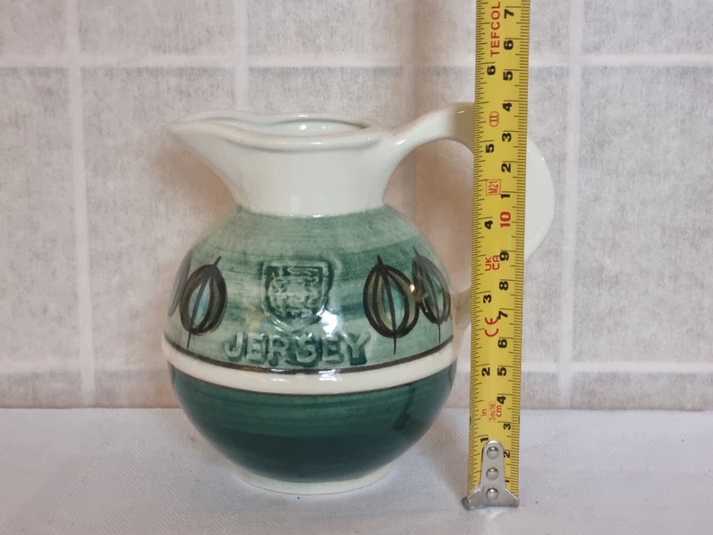 Vintage Cream Milk Jug by Jersey Pottery, Ceramic Serving Pitcher