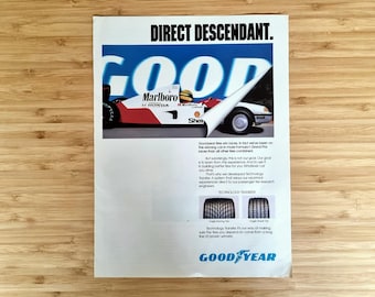アイルトン・セナの広告、マクラーレン・ホンダ、1991年のヴィンテージ