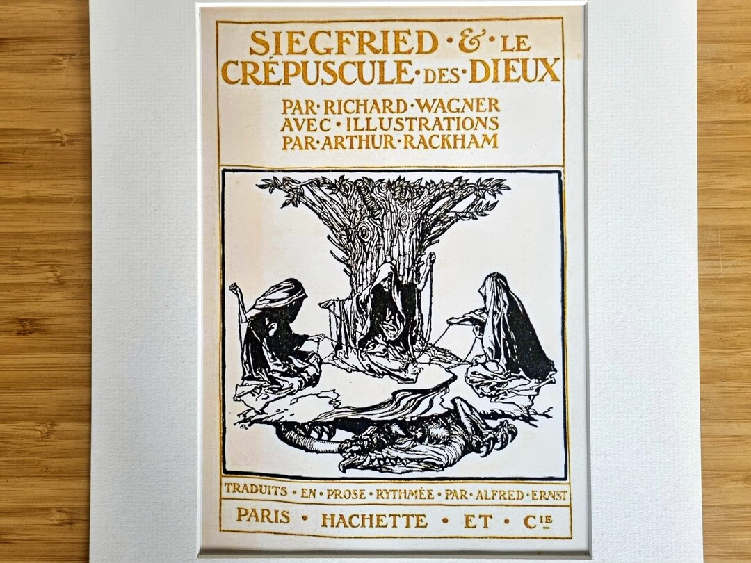 Mythology Art Print Mounted, Arthur Rackham Siegfried Illustration ...
