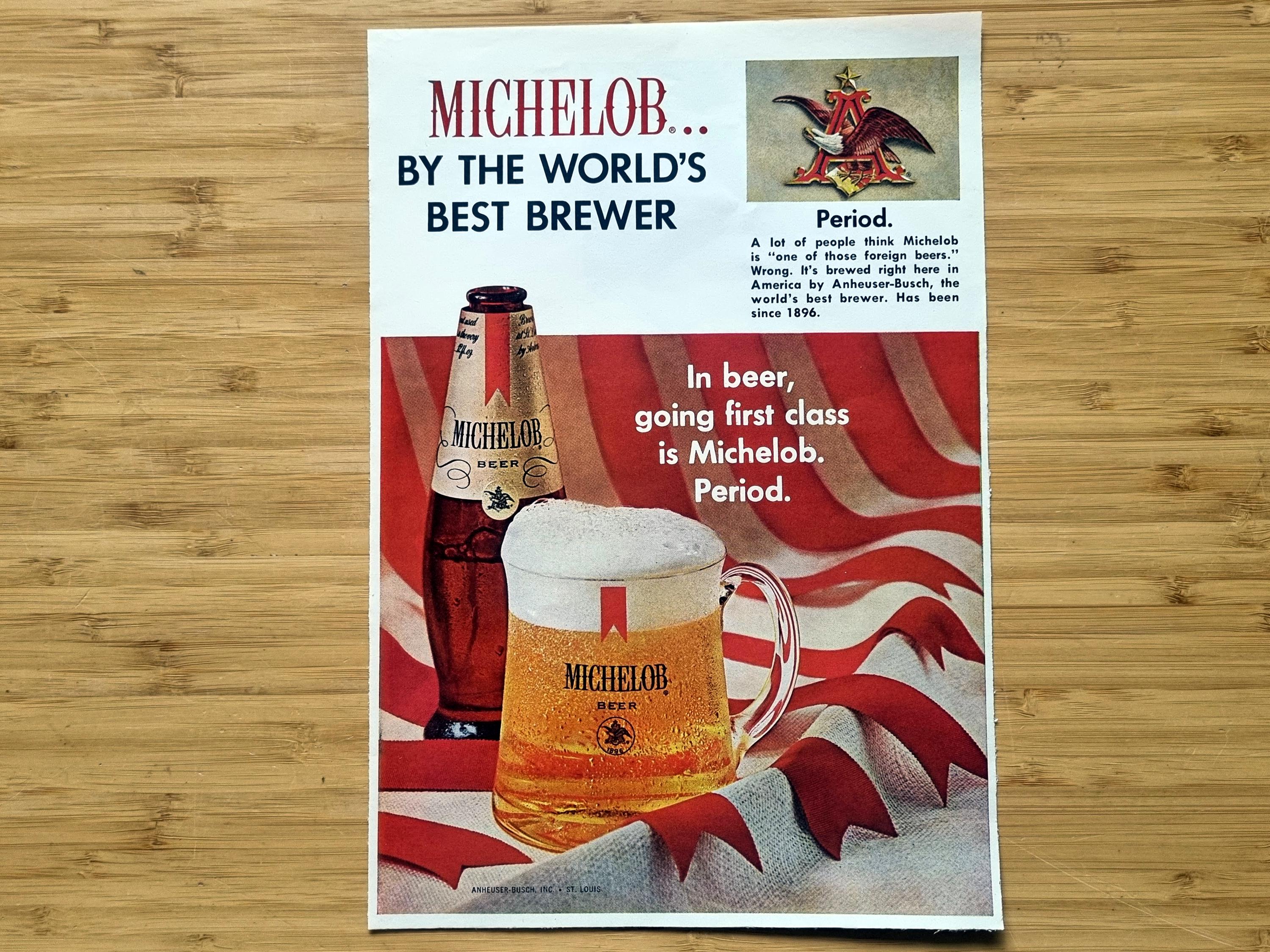 値下げ　アメリカビンテージ　ビール　広告　額付き インテリアに Carling's Red Cap Ale ビール 1949年 アメリカン ヴィンテージ広告 0619