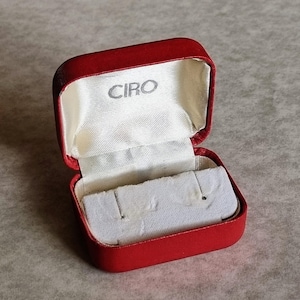 CIRO Schmuckschatulle Rot Vintage Schmuckkasten - Kleine Schmuckaufbewahrung