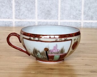 ヴィンテージ九谷和小盃、江戸～明治時代、手描き - Etsy 日本
