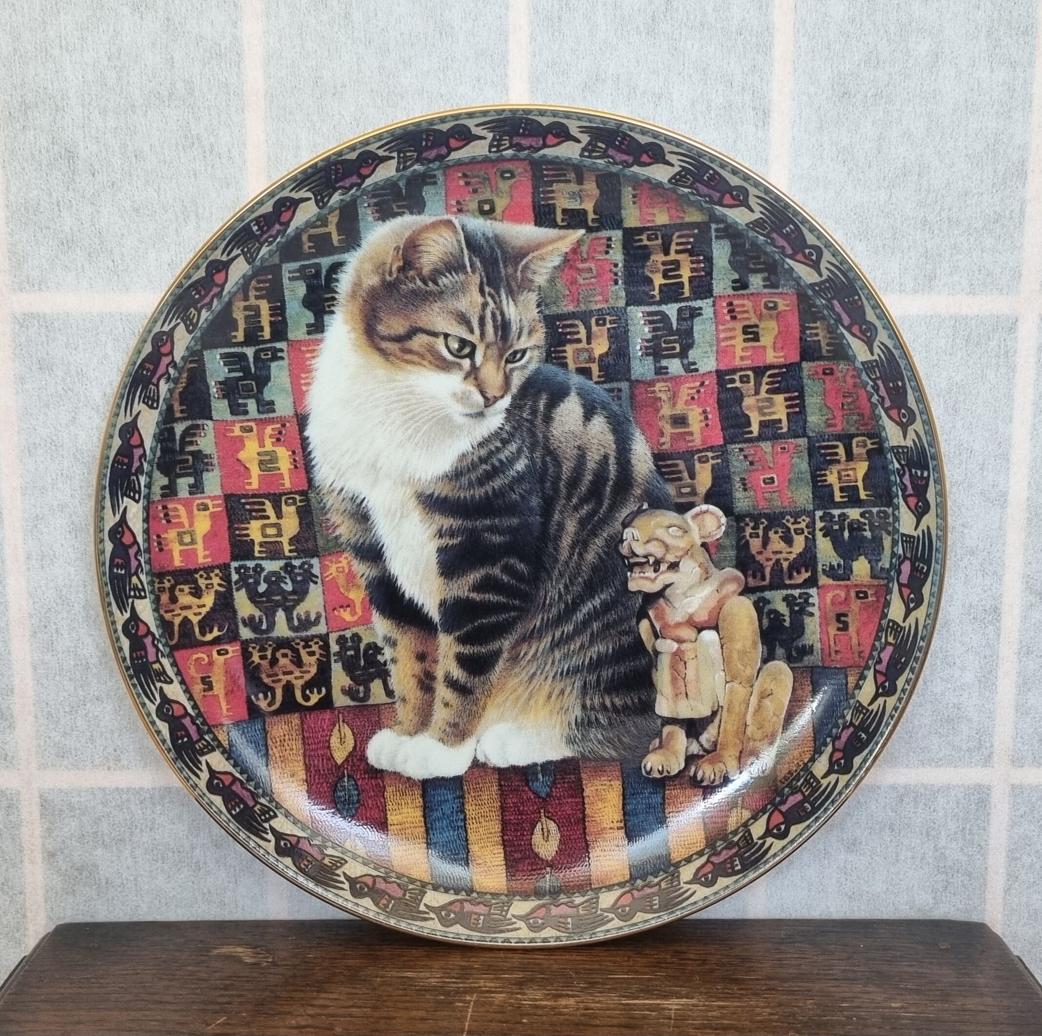 Vintage Cat Collector Plate, Lesley Anne Ivory Cats Around the