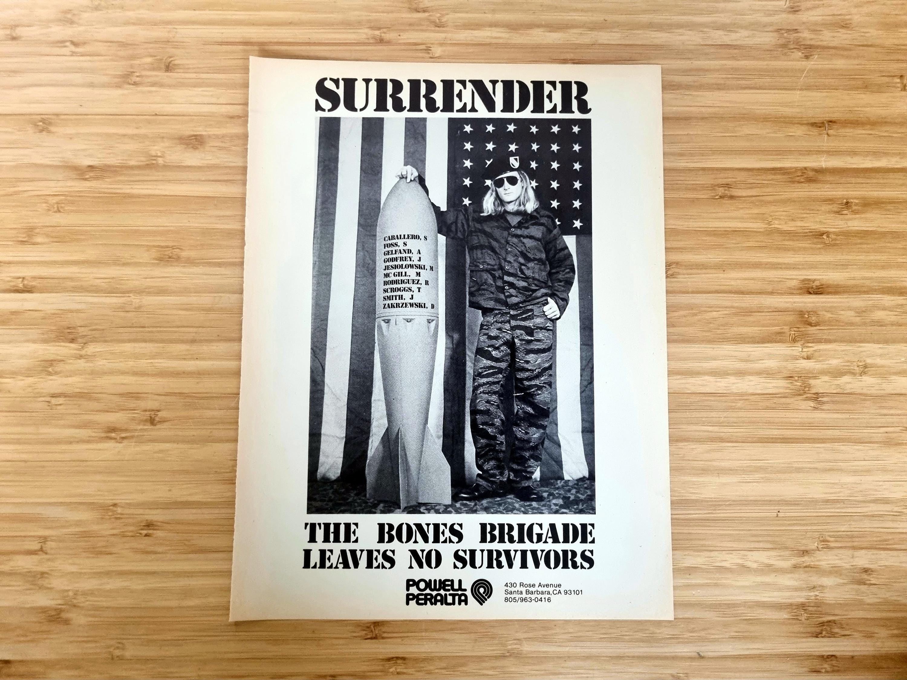 Skate Shop Wall Art, Powell-peralta Bones Brigade 1980s Ad