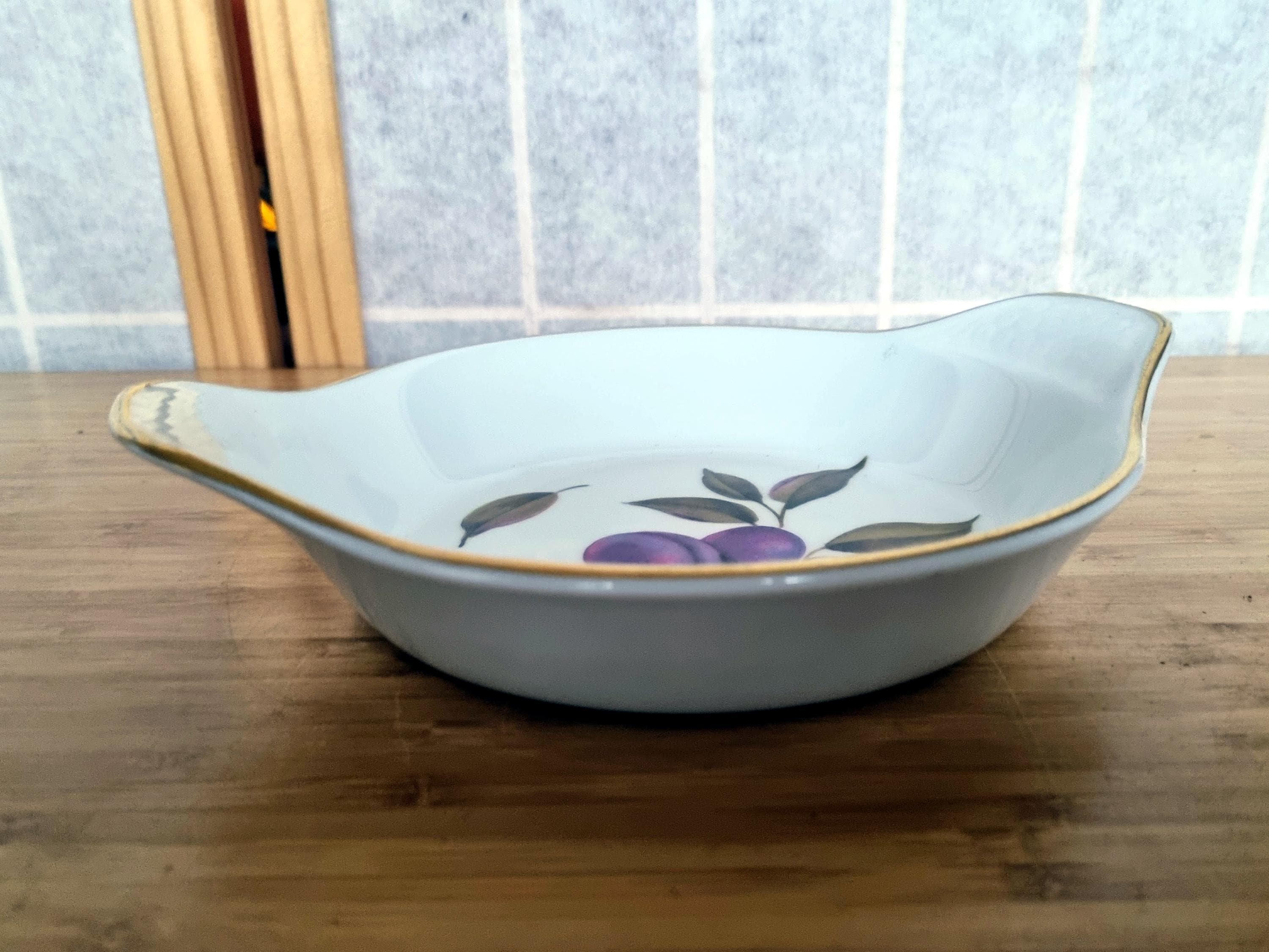 Royal Worcester Evesham Serving Dish, English Porcelain Bakeware