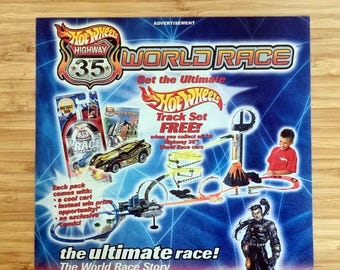 Original 2003 Hot Wheels Highway 35 World Race Advert, 35th
