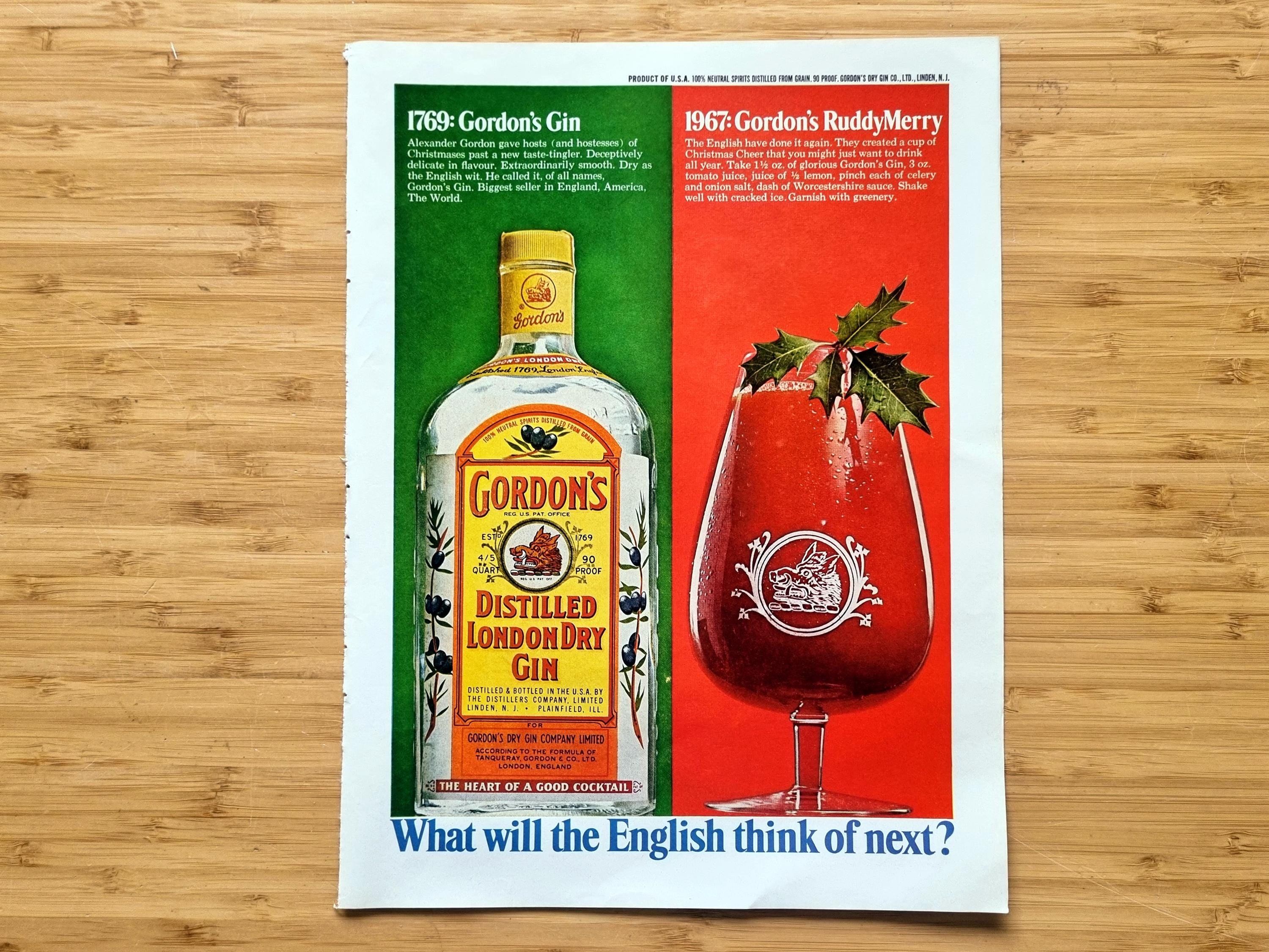 Gordon's dry gin - Etsy Nederland