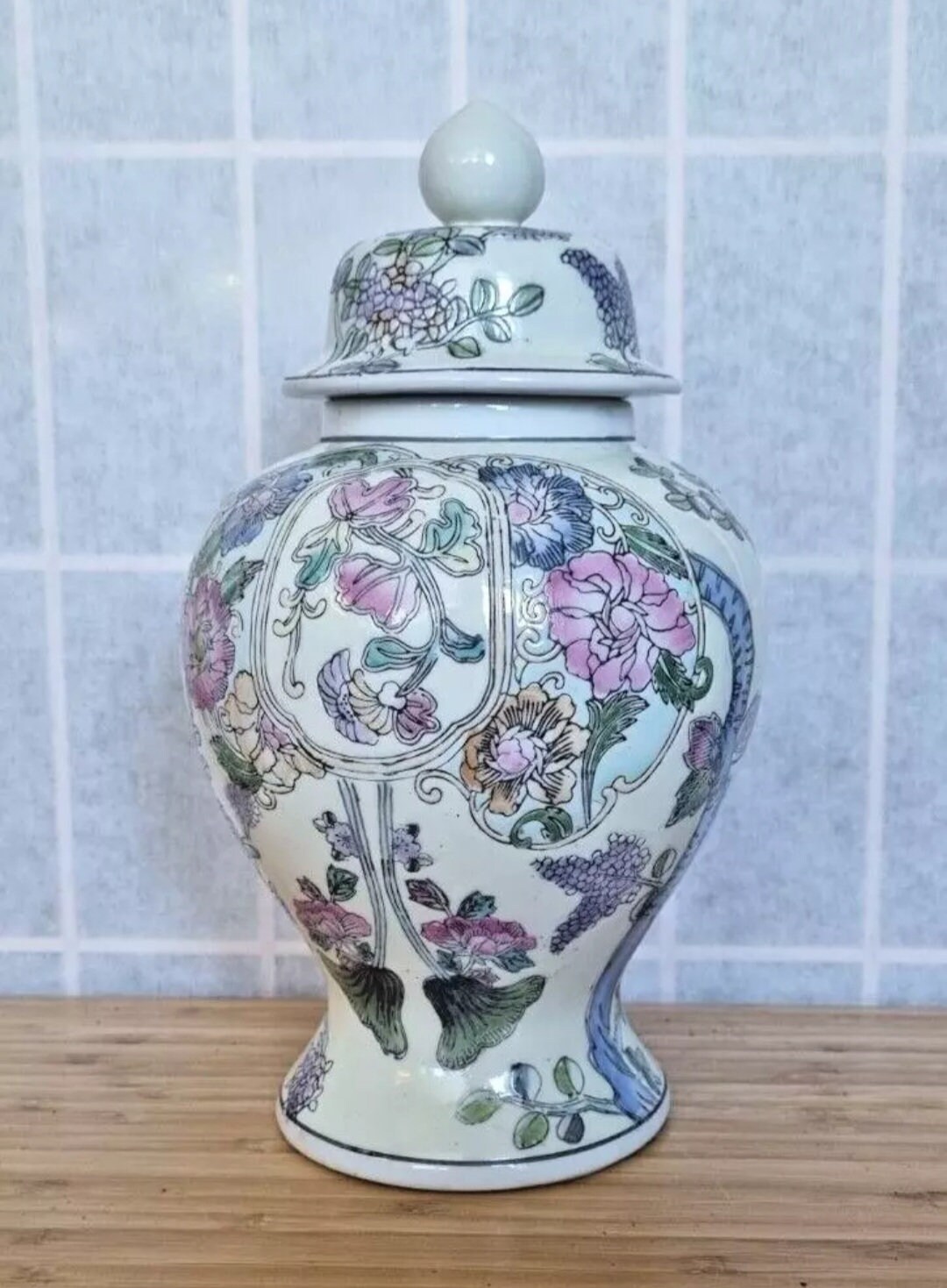 中国マカオジンジャージャー | ヴィンテージハンドペイントセラミック