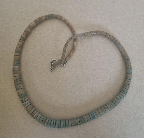 Collana con perline di legno, collana hippie boho vintage. - Italia