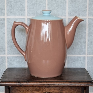 Mid Century Coffee Pot by Denby Langley Lucerne England // AshleyParkerVA