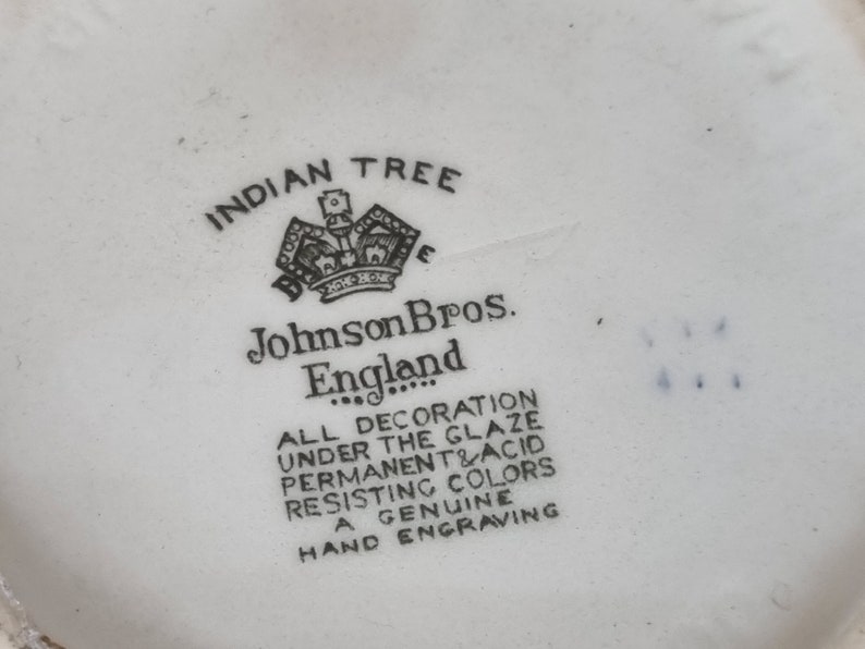 Johnson Brothers Indian Tree Großer Krug Englisches China Bild 8