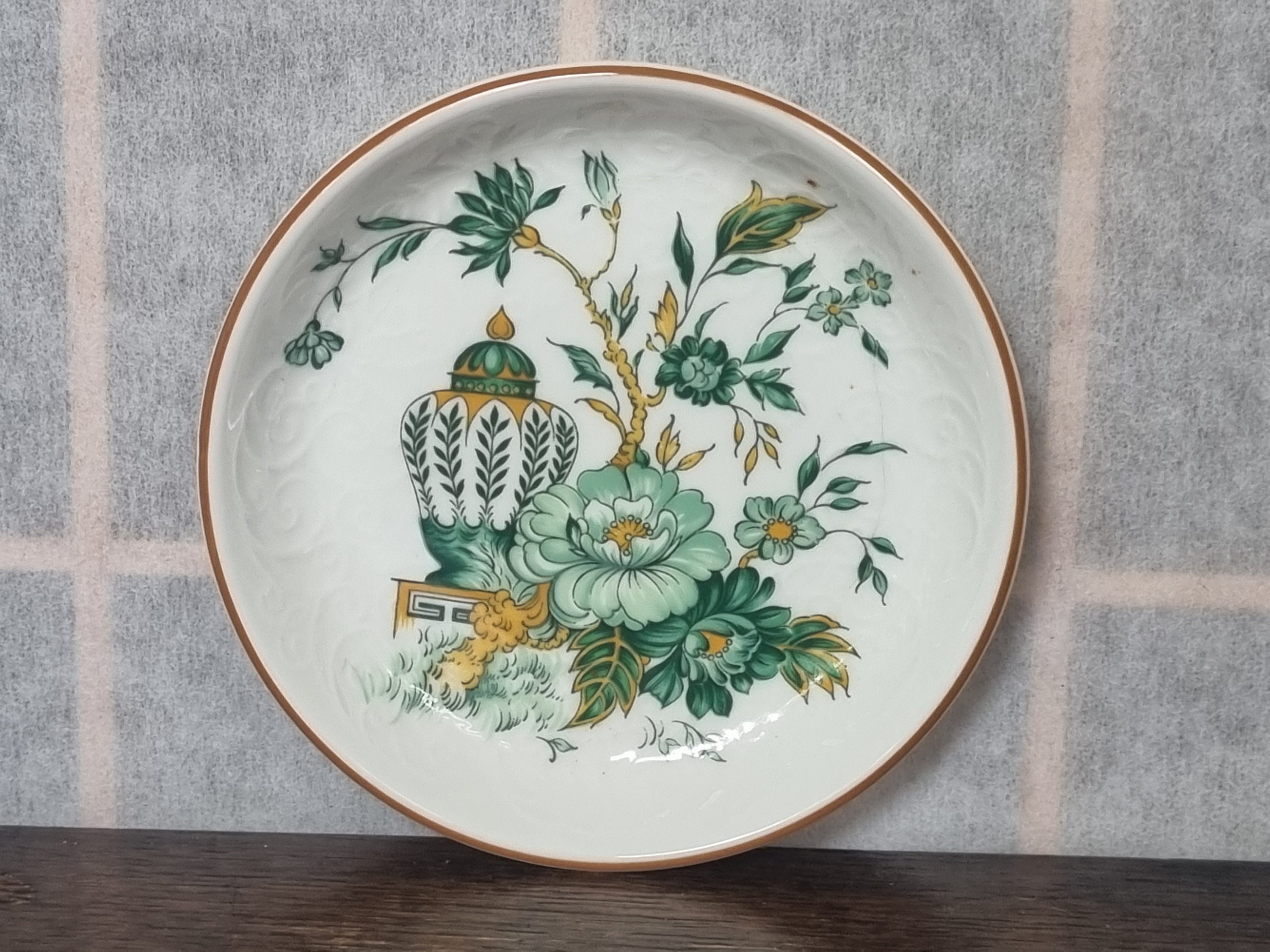 Crown Staffordshire Small Trinket Plate, Kowloon Oriental
