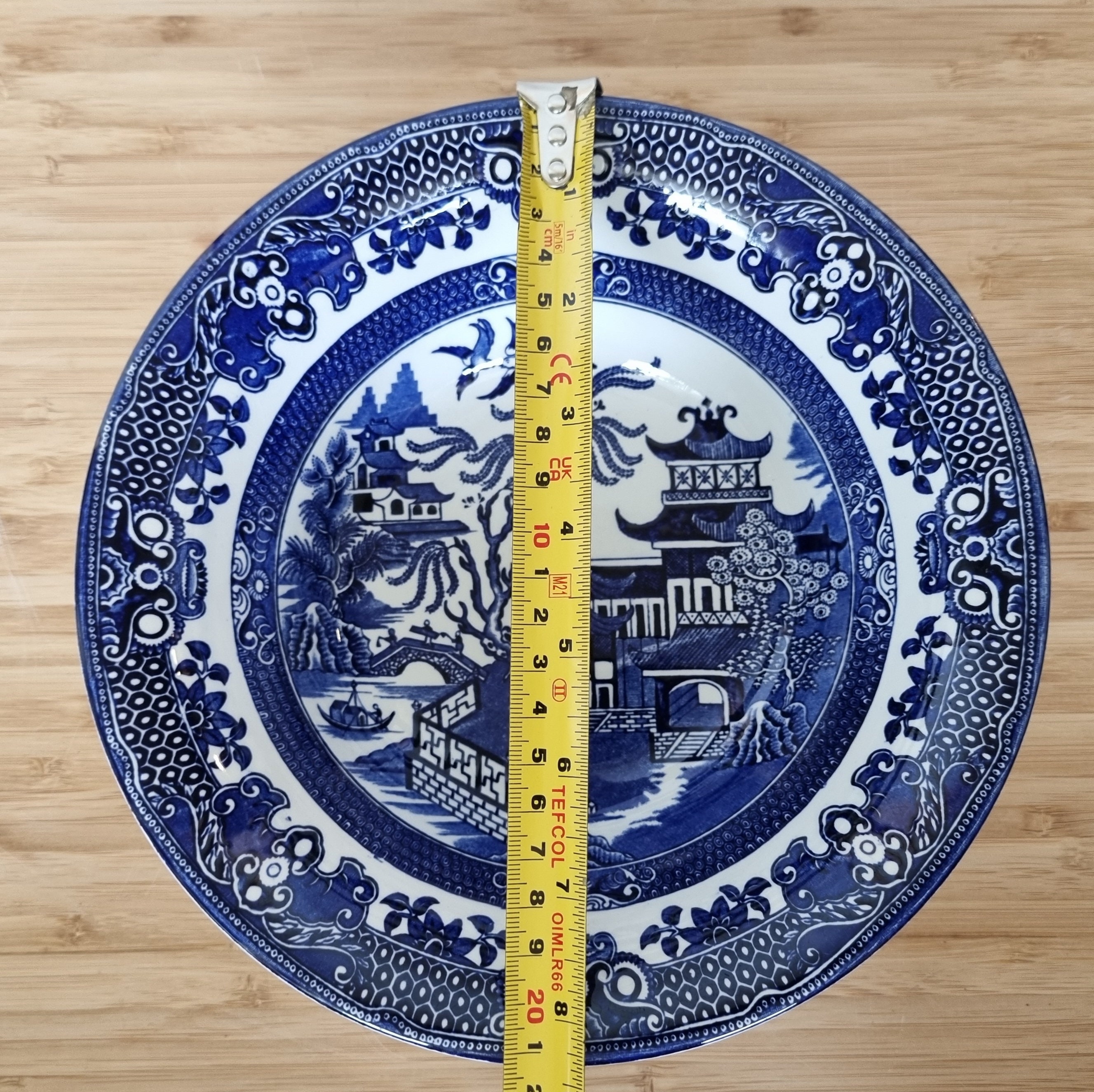 burleigh ウイロー　ボウル4枚組 Burleigh Ware Blue Willow Bowl | Deep Serving Dish 21cm | Vintage