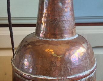 Antique Vintage Copper Water Pot Bottle Jug Kettle Middle Eastern