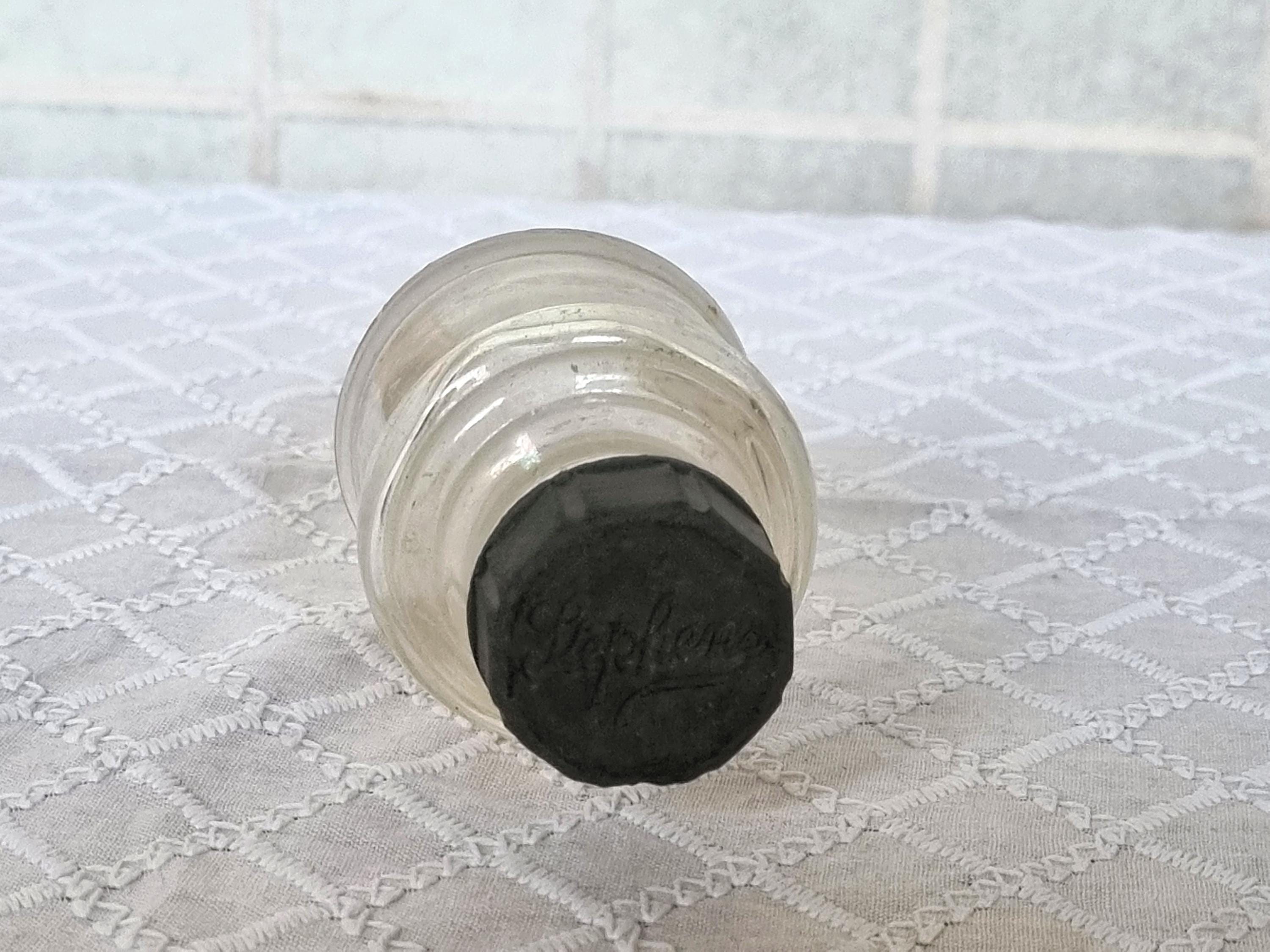 Stephens Ink Antique Glass Ink Bottle, Stephens Writing Ink Container, Early 1900s ...