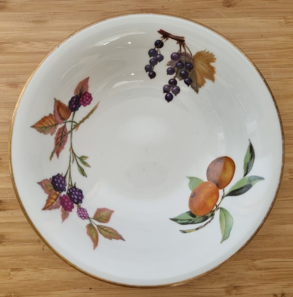 ロイヤル ウースター ボウル イヴシャム ゴールド パターン