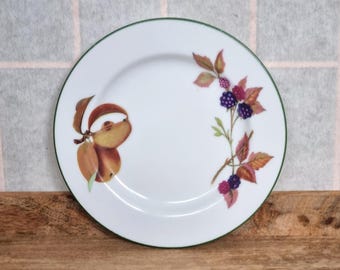 ロイヤルウースター イヴシャム | ゴールドリム プラムディッシュ