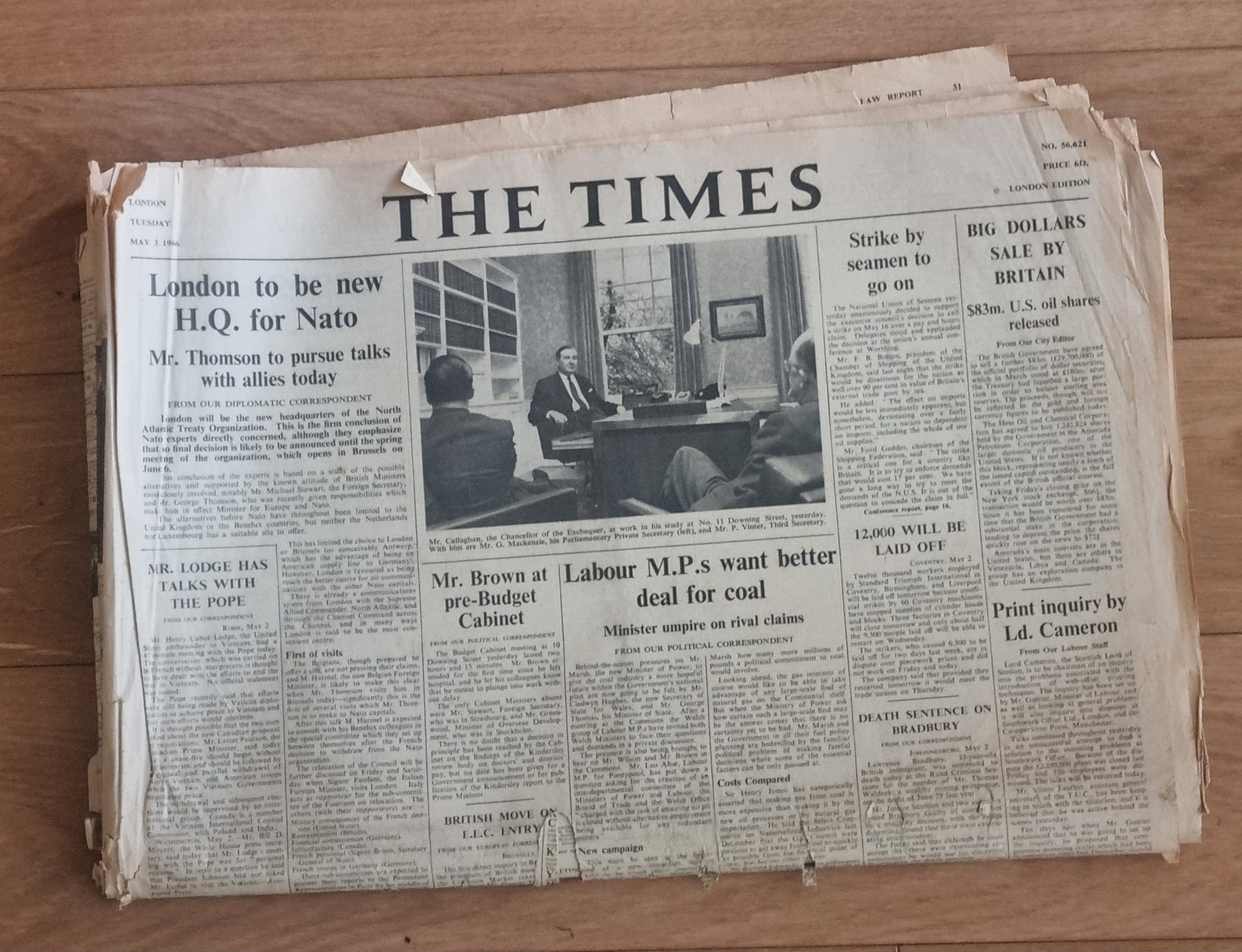 Original Time Original Times Newspaper May 3, 1966 | Historic NATO Headquarters ...