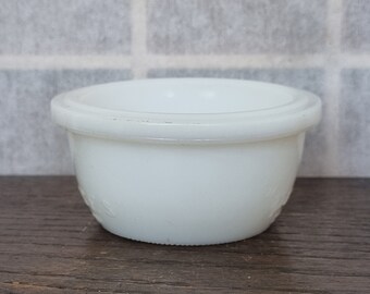 Milk Glass Jar Antique 1930s Prince's Paste Pot