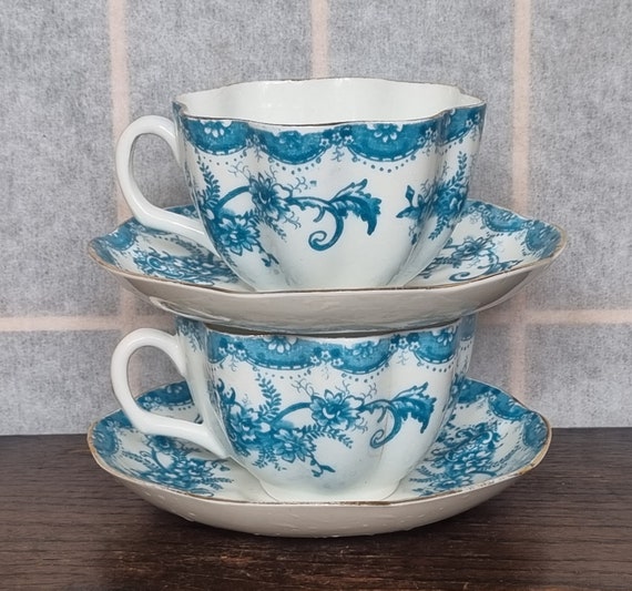 fancy china   ティーセット fancy China ファンシーチャイナ ティーカップ＆ソーサー ブルー