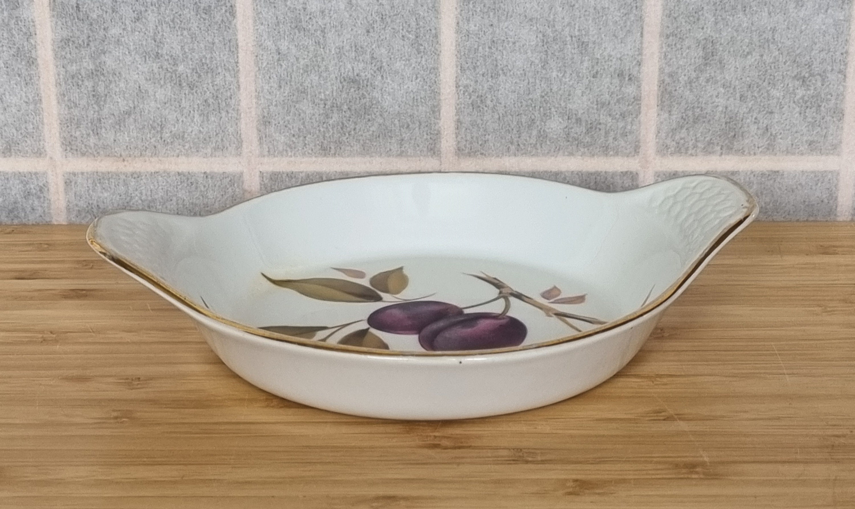 ロイヤルウースター イヴシャム ゴールド オーバルディッシュ - Etsy 日本