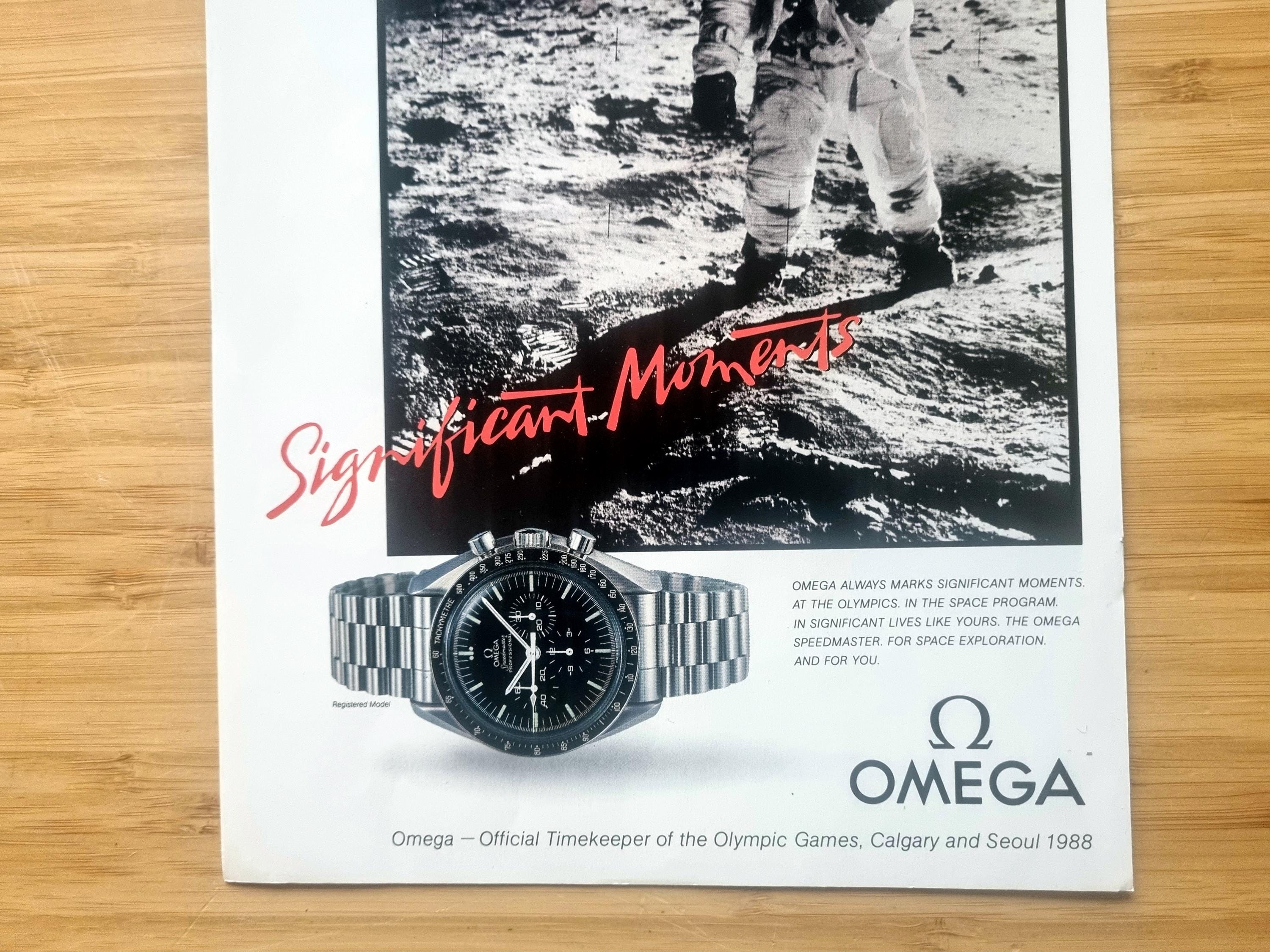 オリジナルオメガ スピードマスター「重要な瞬間」広告、ムーン