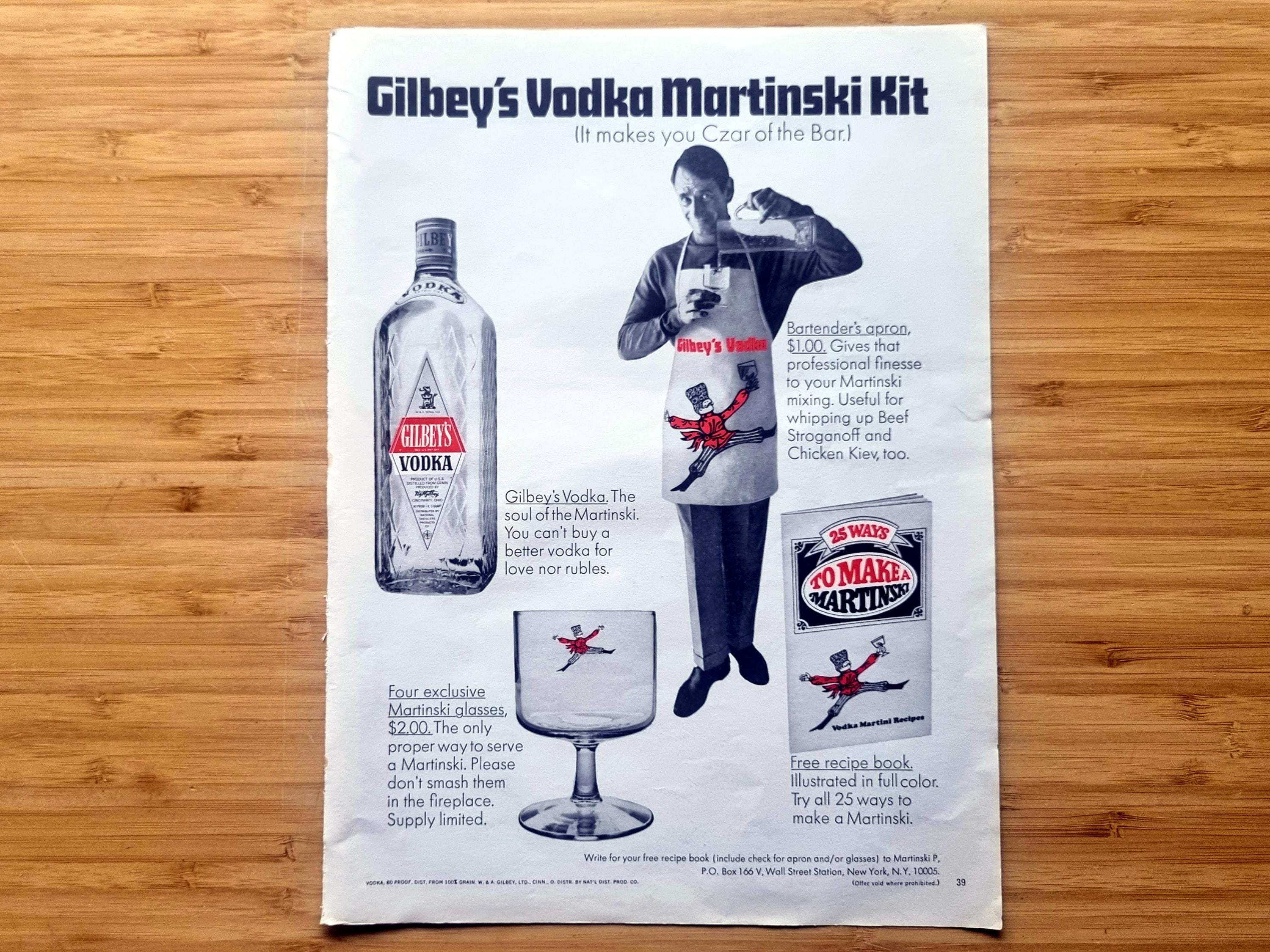 Gilbey's Gin Smirnoff ビンテージトレイ