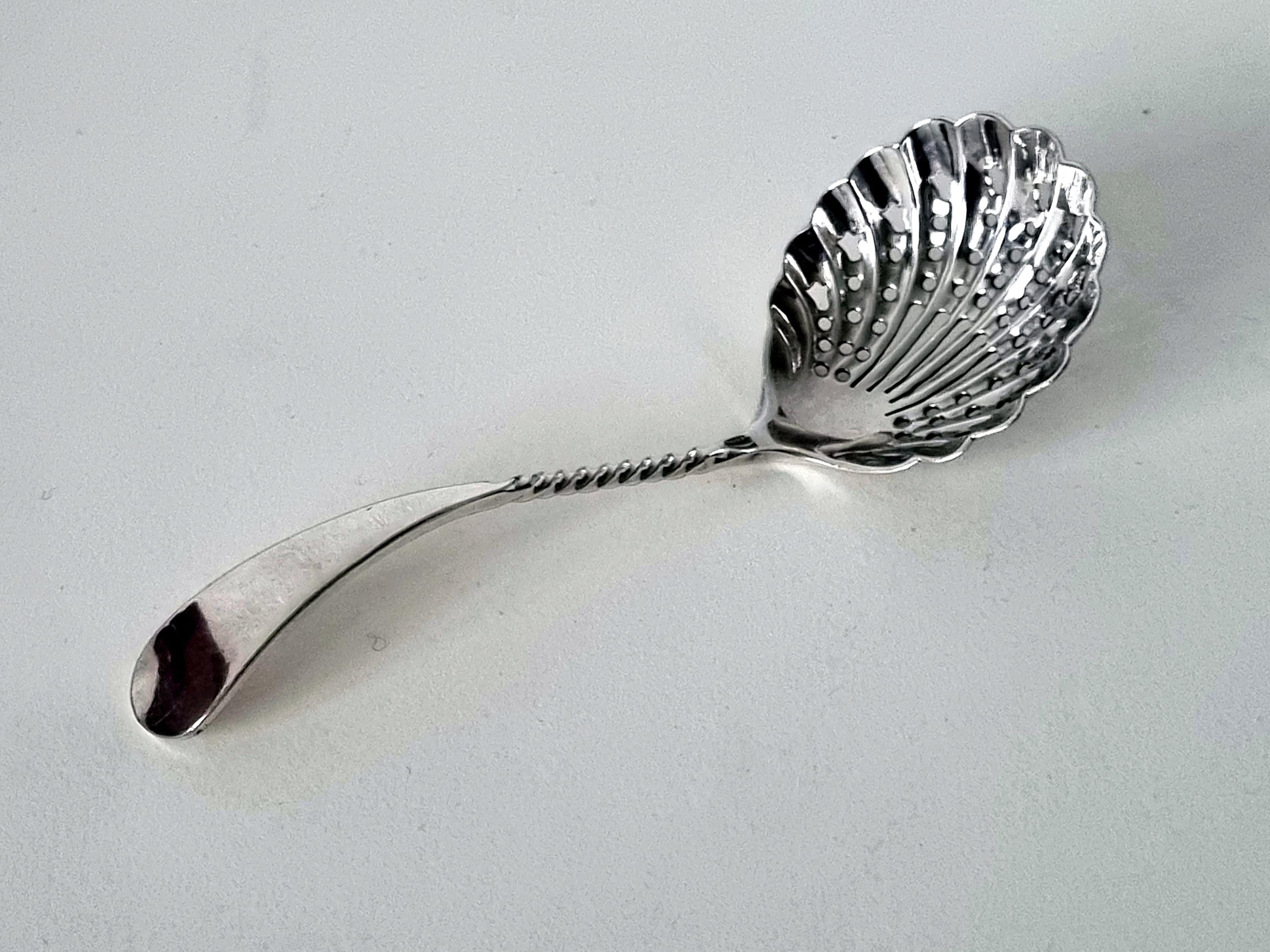 Vintage Silver Plated Sugar Sifter Spoon, William Hutton Sons