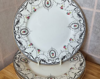 Shelley Inglaterra Platos de Té Adornos Rosas 1920s Transferware