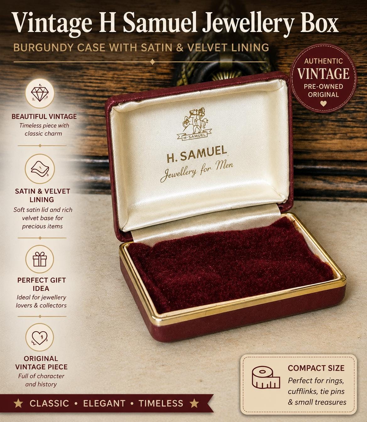 H Samuel Ring Box - Etsy UK