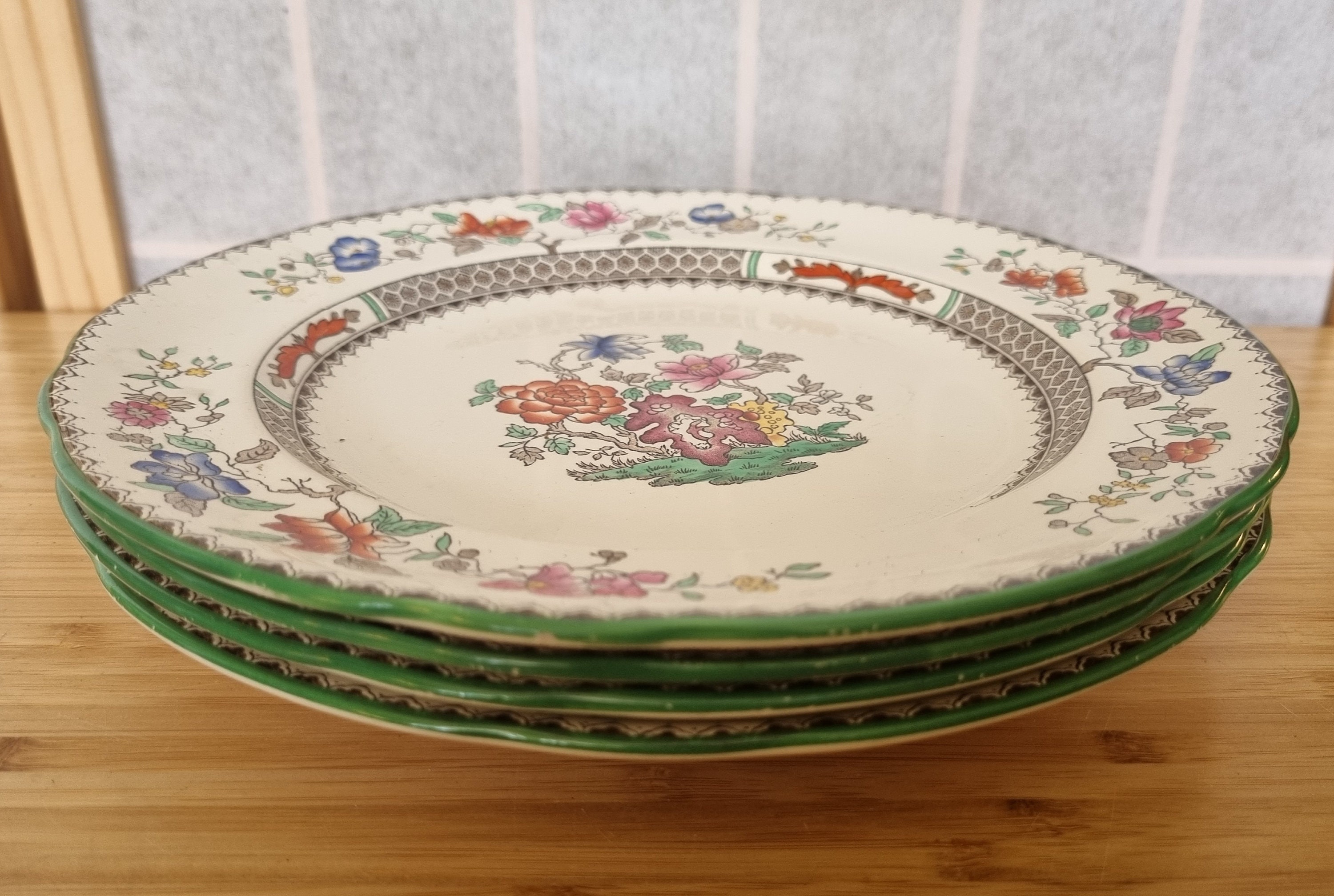 スポード チャイニーズ ローズ プレート | アンティーク