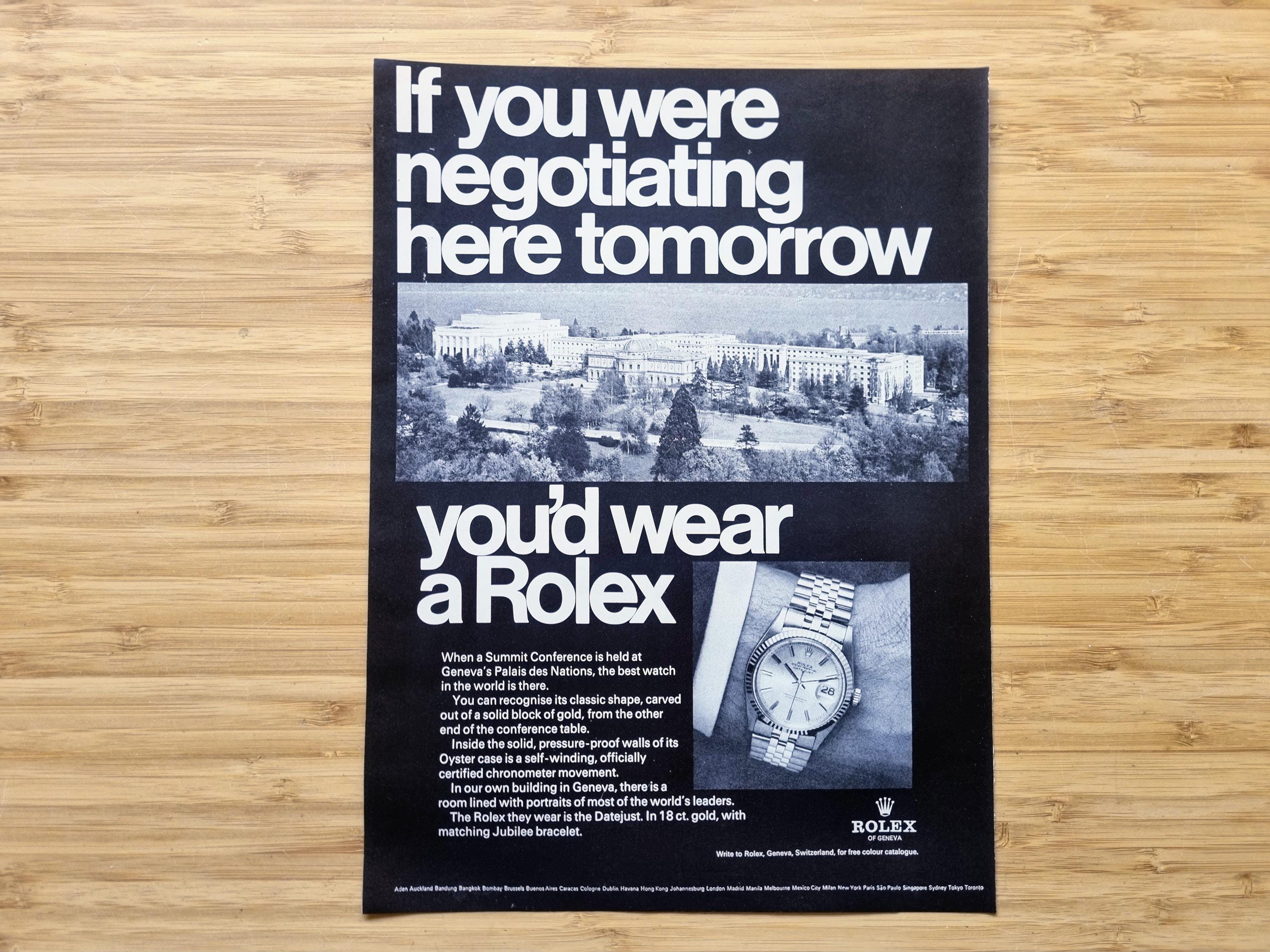 フランス雑誌L'ILLUSTRATION広告 ROLEX 1939年 オリジナル Publicité esthétique Rolex Datejust | « Si vous négociiez