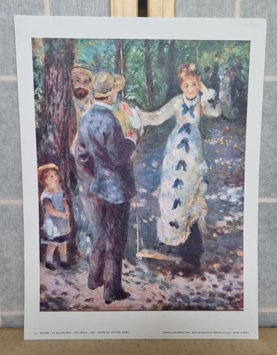 ヴィンテージ ルノワール スイング アートプリント | フランス印象派