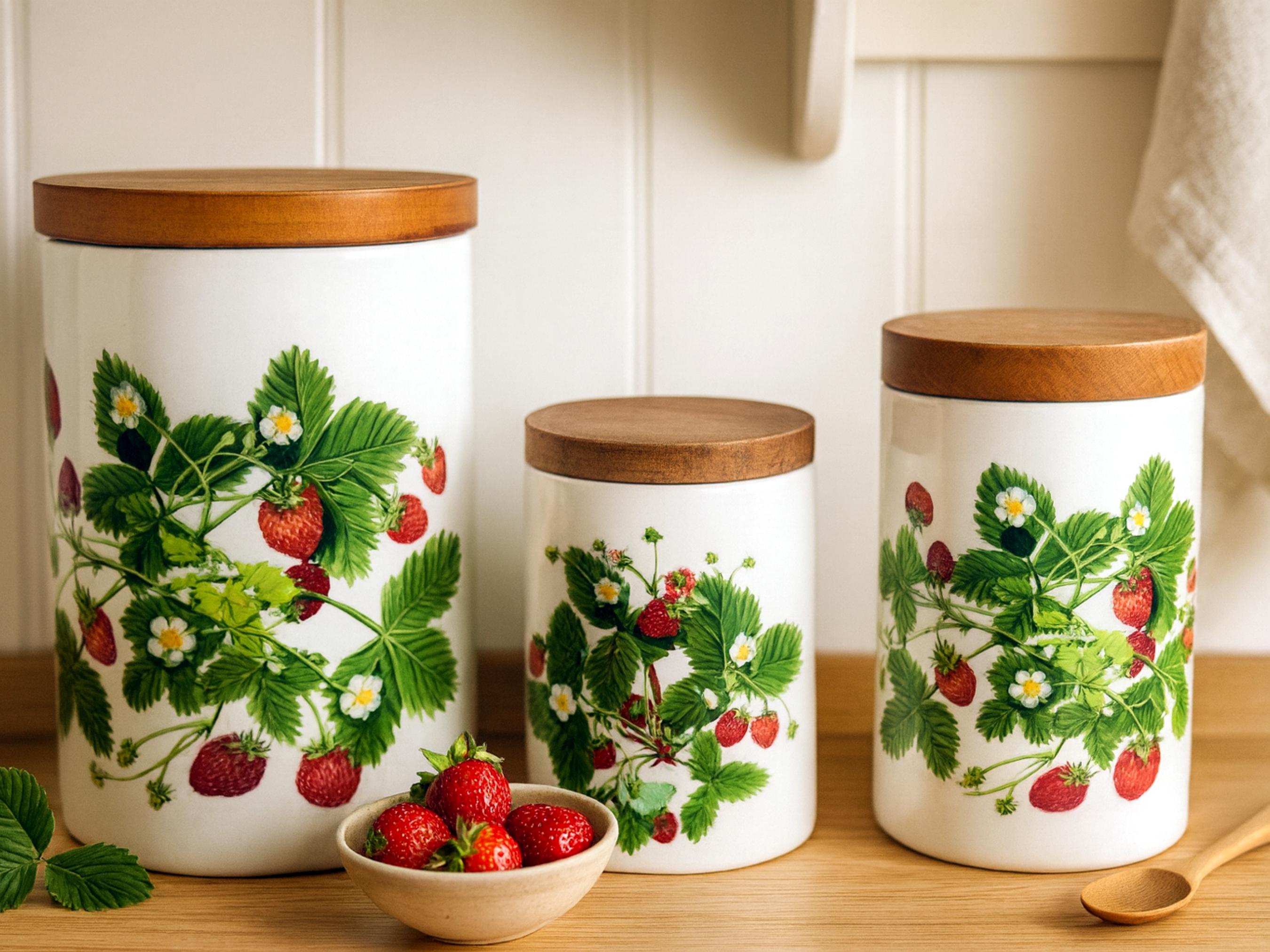 ポートメリオン苺陶器小物入れ