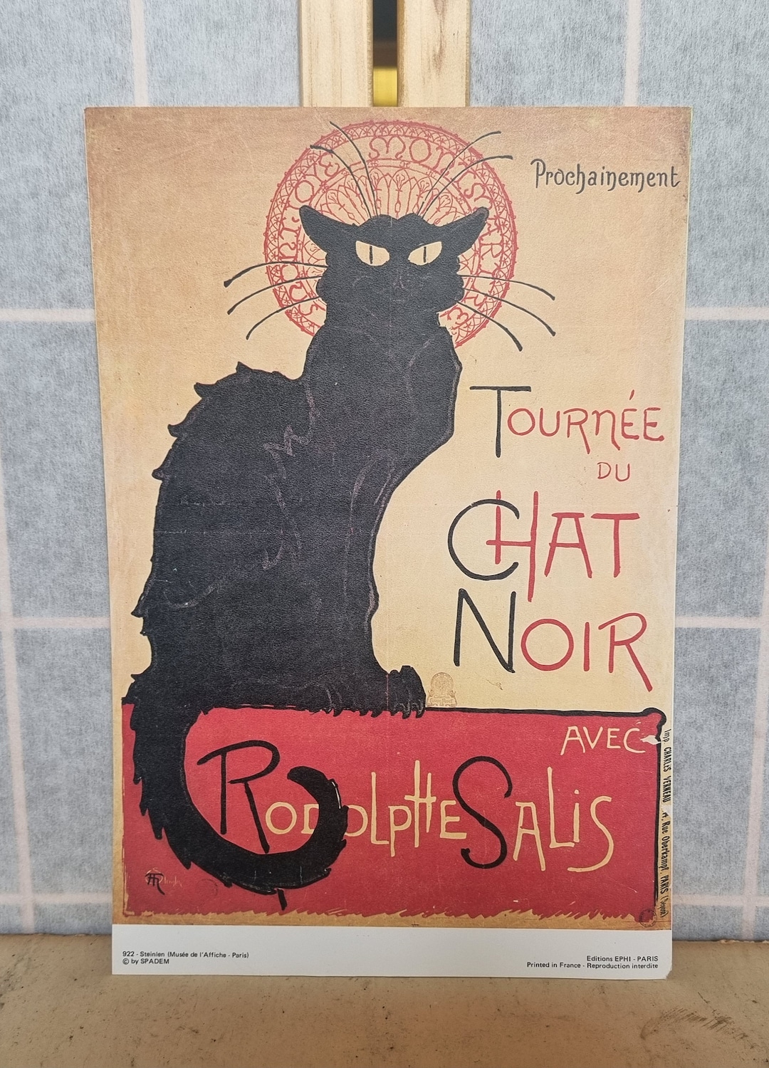 Black Cat Chat Noir Poster | Vintage French Cabaret Wall Art