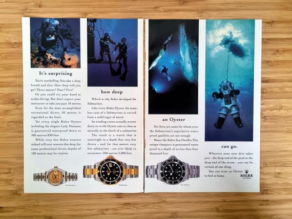1990s Original Vintage Rolex Submariner & Sea-dweller 2-page