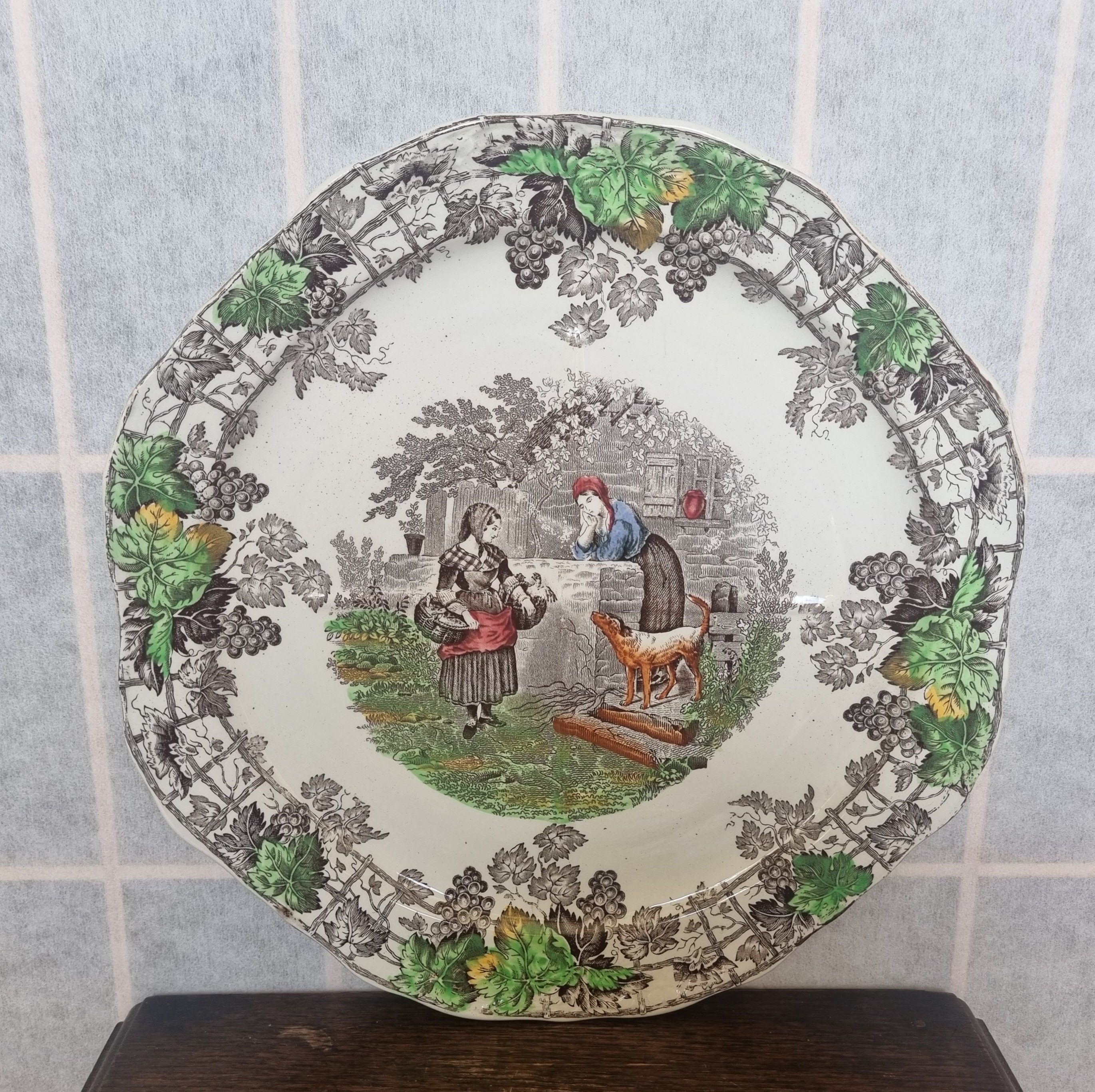 Spode Byron アンティーク丸皿22.5cm DSC_0008_f3a44d3f-b65a-4e0a- アンティーク雑貨