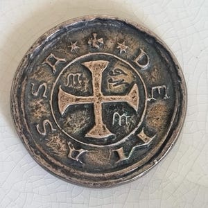 1986 Rotary Club Massa Marittima Bronze Medallion | Italian Clock Tower | Double Sided Service Token | Historical Italian Medal