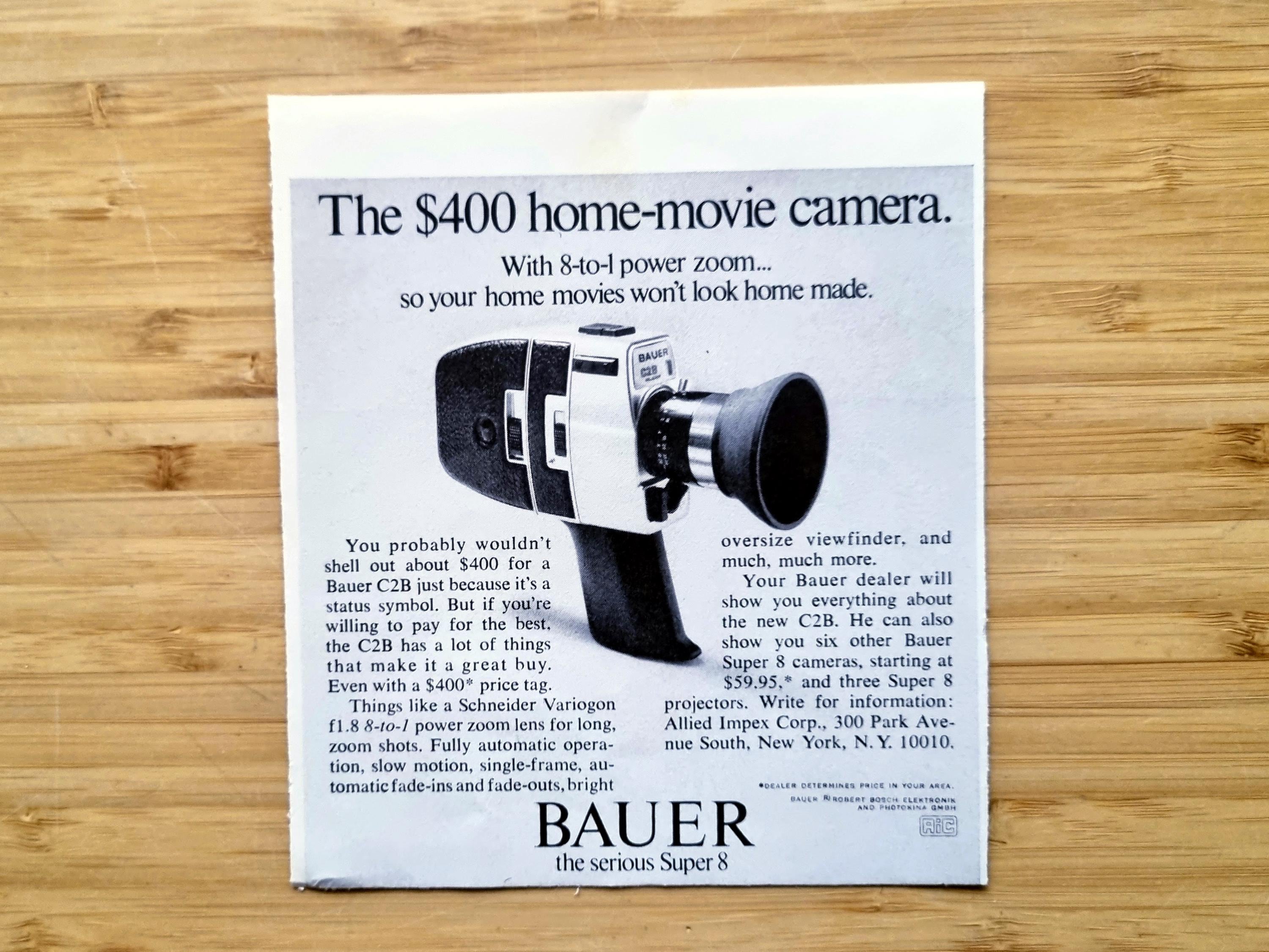 Lot Caméras Super 8 – Canon Autozoom, Bauer C 104, Bell & Howell – Pour Pièces