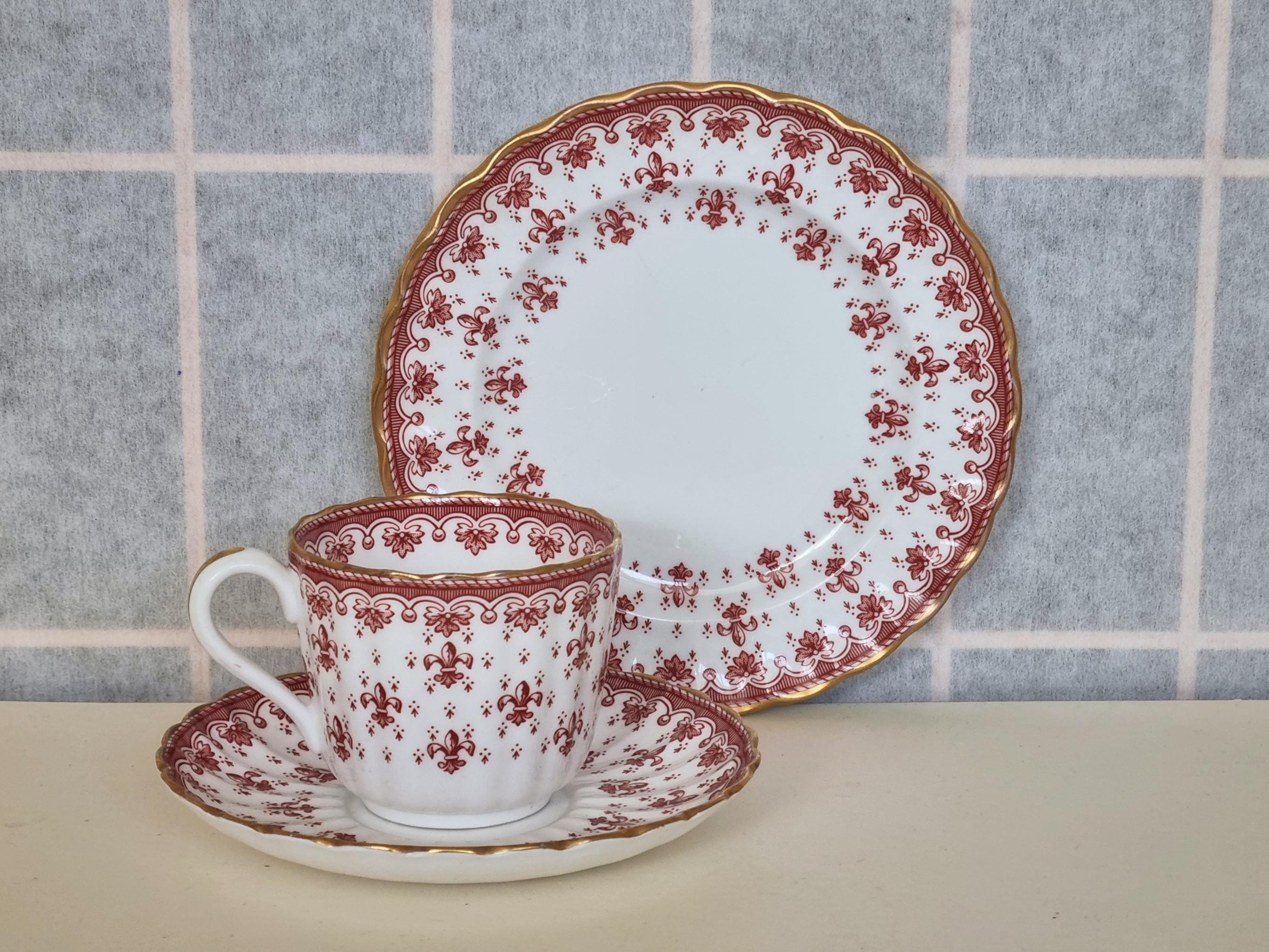 Spode  FLEUR DE LYS ソーサー&amp;カップペア Spode FLEUR DE LYS ソーサー&カップペア