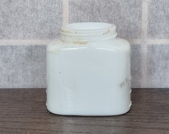 Milk Glass Jar Vintage Antique 1930s Pot