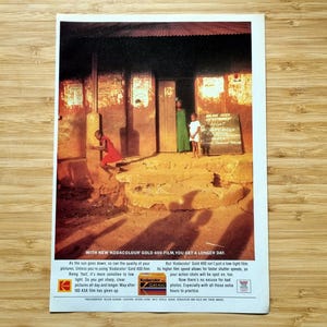 Original Vintage Kodak Camera Film Advertisement 1980s