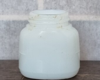 Milk Glass Jar Vintage Antique 1930s Pot