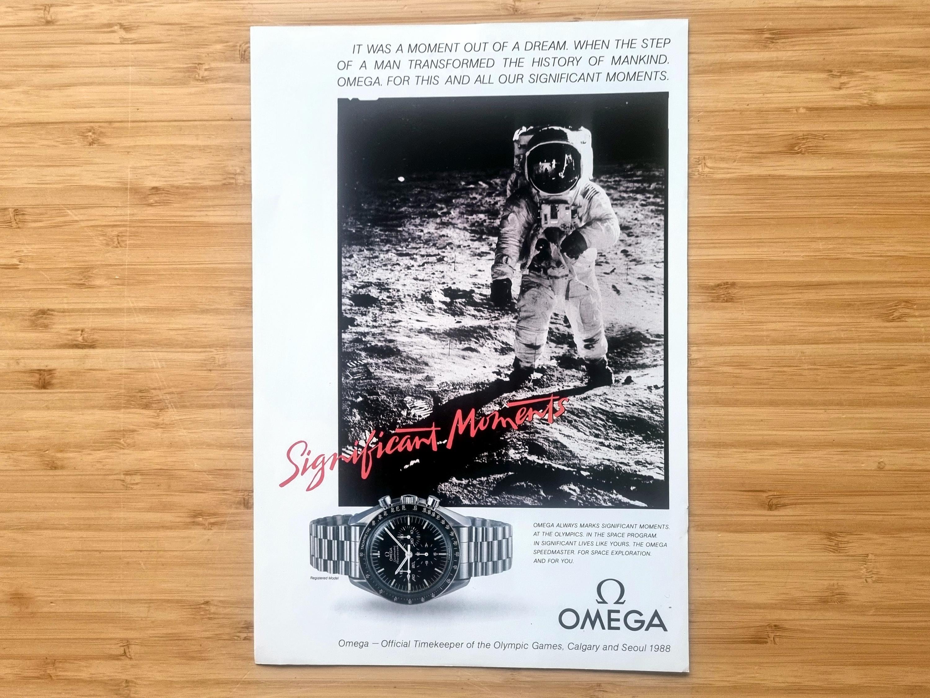 オリジナルオメガ スピードマスター「重要な瞬間」広告、ムーン